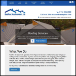 Screen shot of the South Yorkshire Roofing Ltd website.
