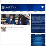 Screen shot of the Heathpark Ltd website.