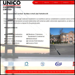 Screen shot of the Unico Construction Ltd website.