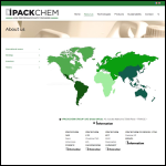 Screen shot of the Ipackchem Ltd website.