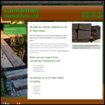 Screen shot of the Carmarthen Demolitions Ltd website.
