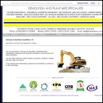 Screen shot of the Aberdare Demolition Ltd website.