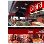 Screen shot of the Cafe Brera Ltd website.