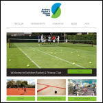 Screen shot of the Surbiton Racket & Fitness Club Ltd website.