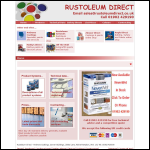 Screen shot of the Rust-oleum Uk Ltd website.