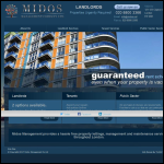Screen shot of the Midos Services Ltd website.