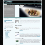 Screen shot of the Illuminex Ltd website.