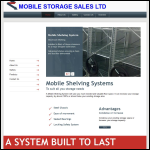 Screen shot of the Mobile Storage Sales Ltd website.