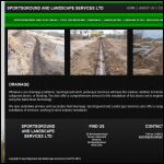 Screen shot of the Sportsground & Landscape Services Ltd website.