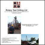 Screen shot of the Rotary Test Drilling (Training & Accreditation) Ltd website.