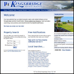 Screen shot of the Kingsbridge Property Services Ltd website.