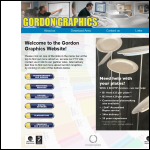 Screen shot of the Gordon Graphics Ltd website.