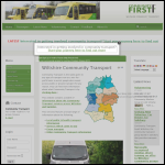 Screen shot of the Calne Community Transport website.