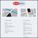 Screen shot of the Elec-mec (Wholesale) Ltd website.