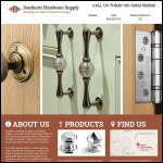 Screen shot of the Southern Hardware Supply Ltd website.