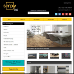 Screen shot of the Simply Tiles Ltd website.