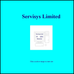 Screen shot of the Servisys Ltd website.