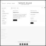 Screen shot of the Nouv - Elle Ltd website.