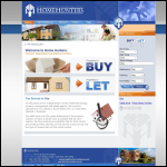 Screen shot of the Homehunters Property Management Ltd website.