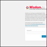 Screen shot of the Wisdom on Line Networks Ltd website.