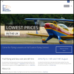 Screen shot of the Full Sutton Flying Centre Ltd website.