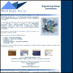 Screen shot of the Third Angle Design Ltd website.