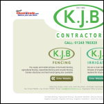 Screen shot of the Kjb Contractors Ltd website.