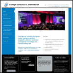 Screen shot of the Strategic Consultants International Ltd website.