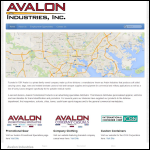 Screen shot of the Avalon Industries Ltd website.