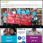 Screen shot of the Derian House Childrens Hospice website.