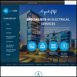 Screen shot of the Blu-lite Electrical Services Ltd website.