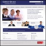 Screen shot of the Lerman Quaile Ltd website.