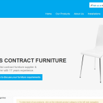 Screen shot of the Boss Contract Furniture Ltd website.