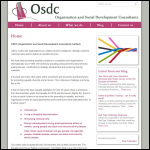 Screen shot of the Organisation & Social Development Consultants (Osdc) Ltd website.