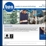 Screen shot of the BPA (UK) Ltd website.