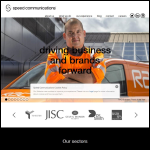 Screen shot of the Speed Communications Ltd website.