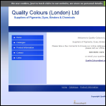 Screen shot of the Quality Colour Ltd website.