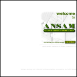 Screen shot of the Ansam Construction Ltd website.