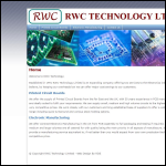 Screen shot of the Rwc Technology Ltd website.