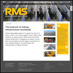 Screen shot of the Railway Moulds & Systems Ltd website.