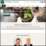 Screen shot of the Andrews & Palmer Ltd website.