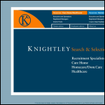 Screen shot of the Knightly Ltd website.