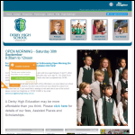Screen shot of the Derby High School Trust Ltd website.