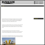 Screen shot of the Bushcade Ltd website.