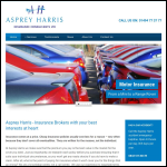 Screen shot of the Asprey Harris Insurance Consultants Ltd website.
