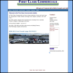 Screen shot of the First Class Commercials Ltd website.