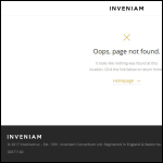 Screen shot of the Inveniam Consortium Ltd website.