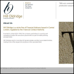 Screen shot of the Hill Oldridge Ltd website.