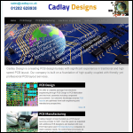 Screen shot of the Cadlay Designs Ltd website.