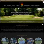 Screen shot of the Louth Golf Club (1992) Public Ltd Company website.